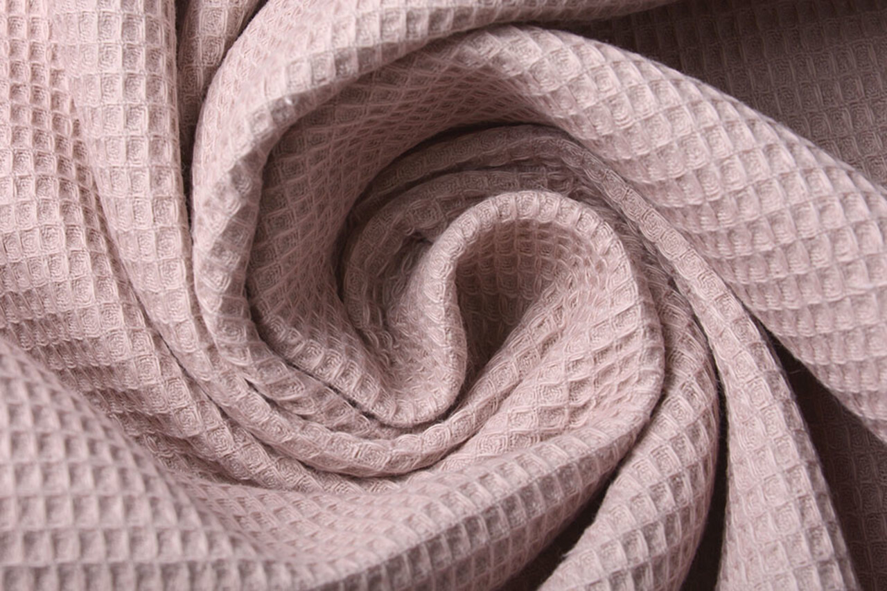 Oeko-Tex®  Mini Waffelpiqué Baumwolle Altrosa