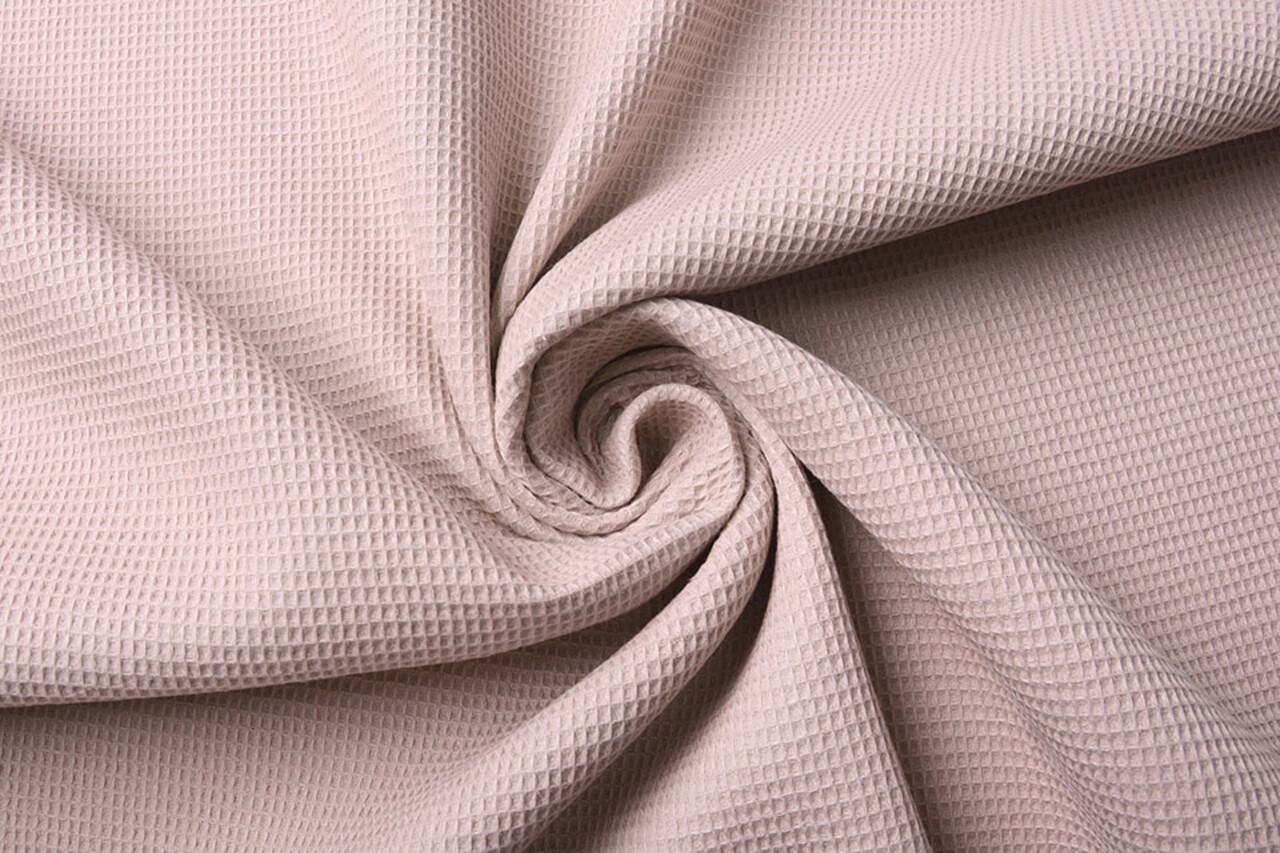 Oeko-Tex®  Mini Nid d’Abeille Coton Vieux Rose
