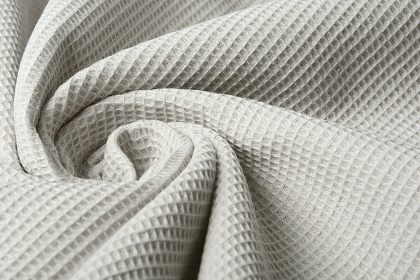 Oeko-Tex®  Mini Waffelpiqué Baumwolle Hellgrau