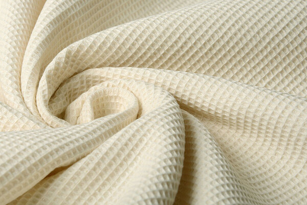 Oeko-Tex®  Mini Waffle Pique Fabric Natural