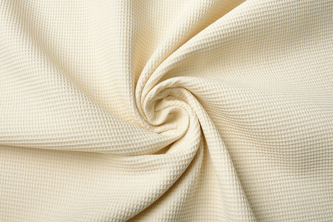 Oeko-Tex®  Mini Waffle Pique Fabric Natural