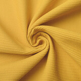 Oeko-Tex® Mini Nid d’Abeille Coton Ocre Jaune Oeko-Tex® Mini Nid d’Abeille Coton Ocre Jaune