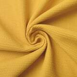 Oeko-Tex® Mini Nido de Abeja Algodón Ocre Amarillo Oeko-Tex® Mini Nido de Abeja Algodón Ocre Amarillo