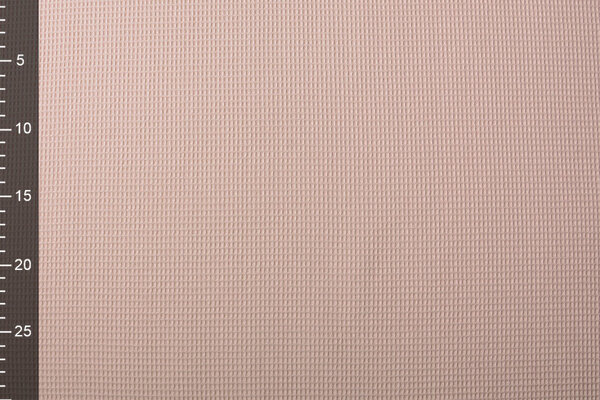 Oeko-Tex®  Mini Waffelpiqué Baumwolle Puderrosa Oeko-Tex®  Mini Waffelpiqué Baumwolle Puderrosa