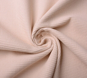 Oeko-Tex®  Mini Waffle Pique Fabric Powder Pink Oeko-Tex®  Mini Waffle Pique Fabric Powder Pink