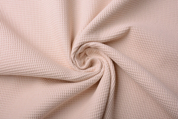 Oeko-Tex® Mini Nid d’Abeille Coton Rose Poudré Oeko-Tex® Mini Nid d’Abeille Coton Rose Poudré