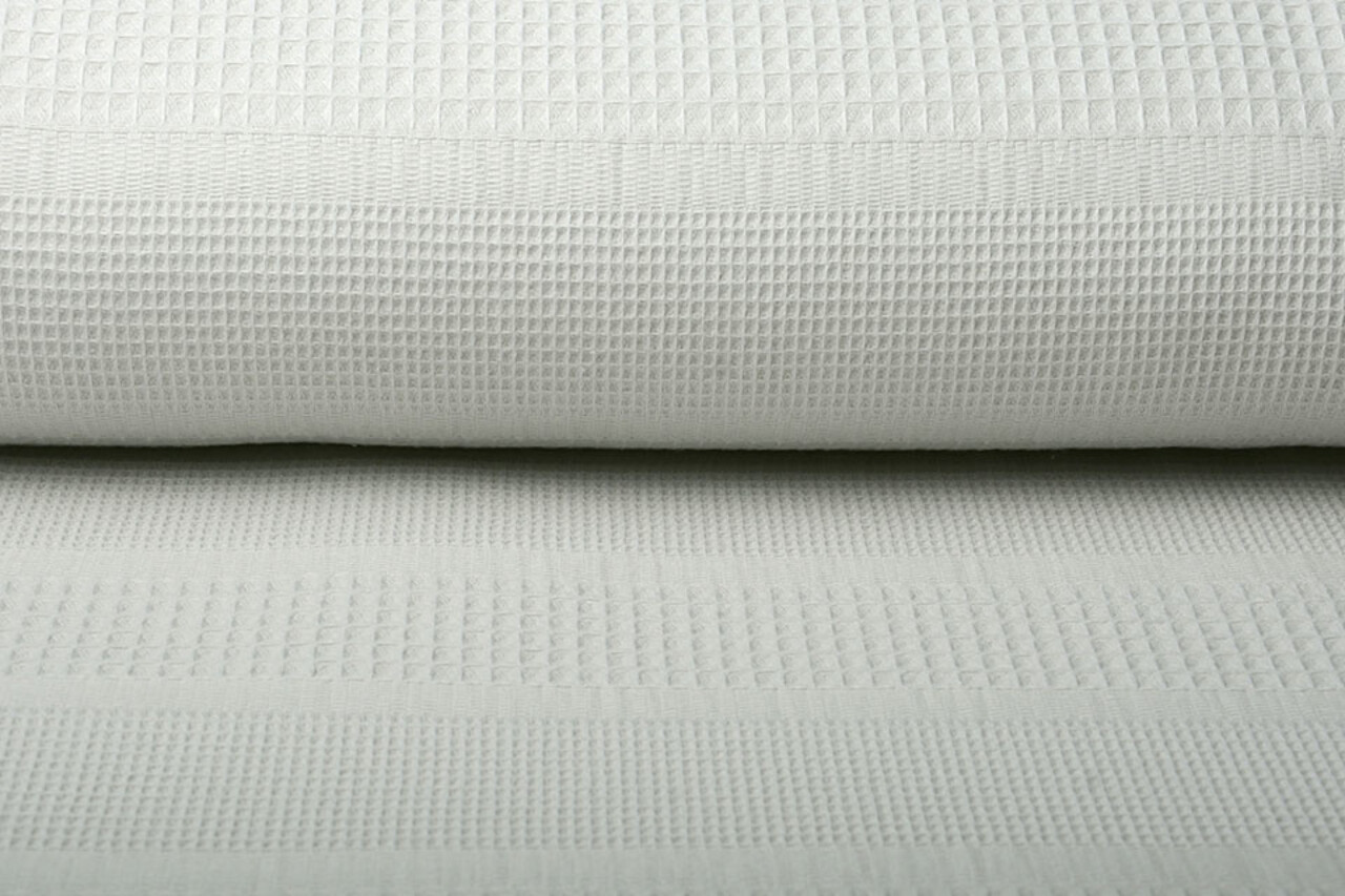 Oeko-Tex®  Combi Waffle Pique Fabric Light Grey Oeko-Tex®  Combi Waffle Pique Fabric Light Grey