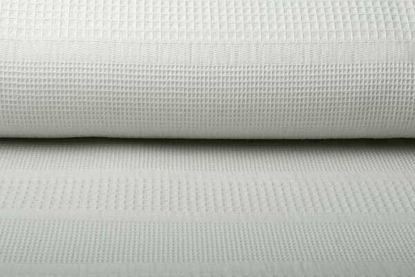 Oeko-Tex®  Combi Waffle Pique Fabric Light Grey Oeko-Tex®  Combi Waffle Pique Fabric Light Grey