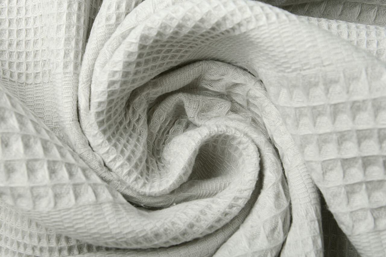 Oeko-Tex®  Combi Wafel Katoen Licht Grijs