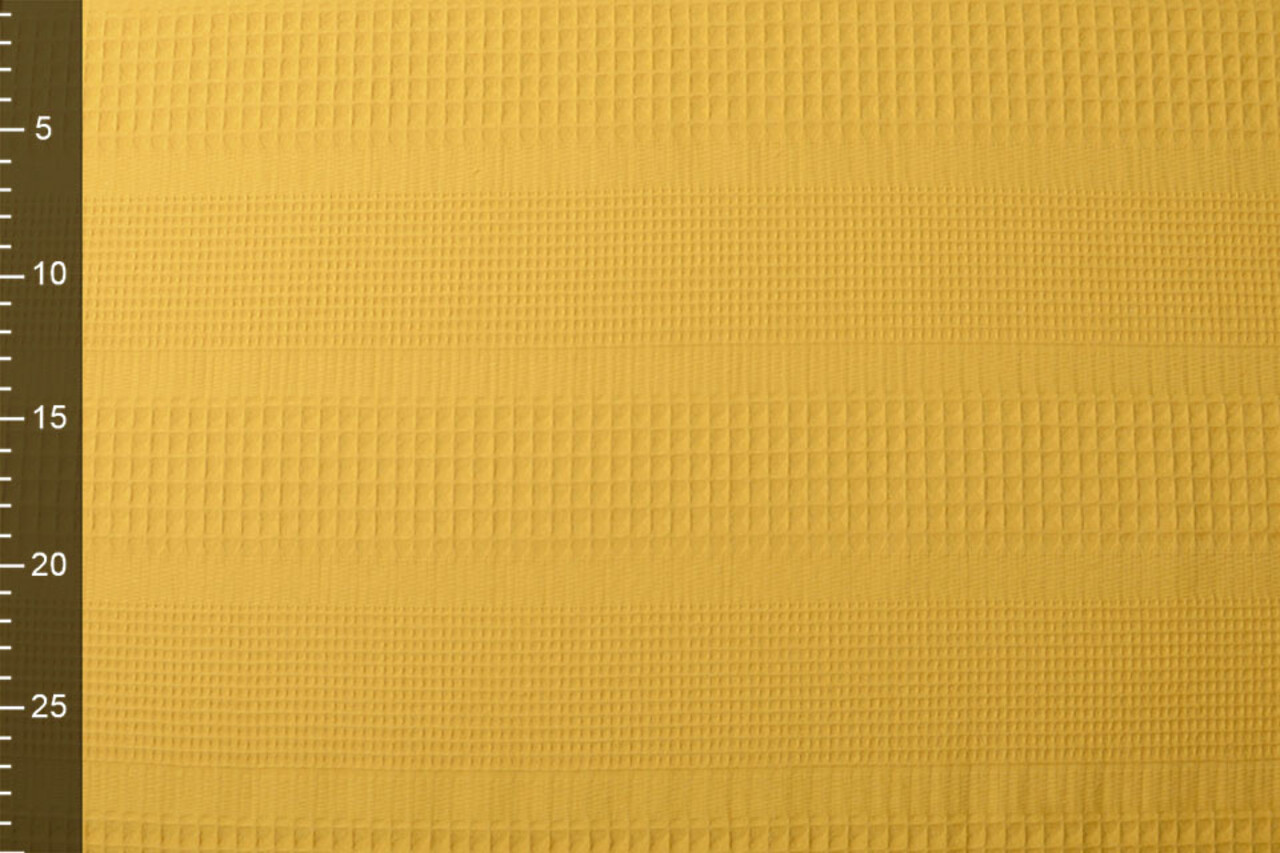 Oeko-Tex®  Combi Waffle Pique Fabric Ocher Yellow