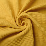 Oeko-Tex® Combi Wafel Katoen Oker Geel Oeko-Tex® Combi Wafel Katoen Oker Geel