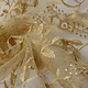 Mesh Embroidered Pearl Charlot Gold