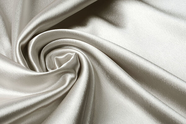 Stretch Satin Épais Beige