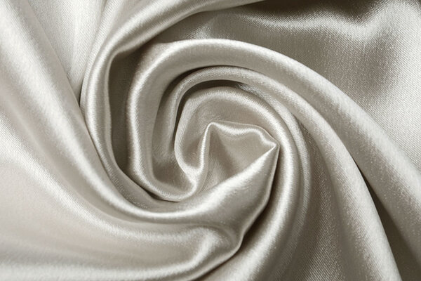 Stretch Satin Épais Beige