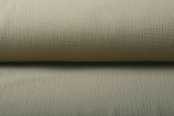 Oeko-Tex® Baumwoll Musselin Stoff Taupe Oeko-Tex® Baumwoll Musselin Stoff Taupe