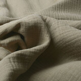 Oeko-Tex® Coton Double Gaze Tissu Taupe Oeko-Tex® Coton Double Gaze Tissu Taupe