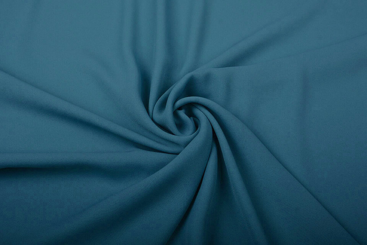 Crêpe Georgette Licht petrol blauw Crêpe Georgette Licht petrol blauw