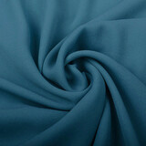 Crêpe Georgette Licht petrol blauw