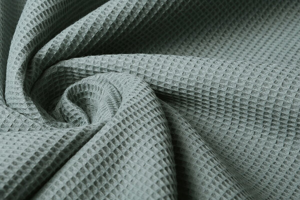 Oeko-Tex®  Mini Waffelpiqué Baumwolle Alt Grün Oeko-Tex®  Mini Waffelpiqué Baumwolle Alt Grün