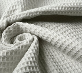 Oeko-Tex®  Waffle Pique Fabric Light Grey Oeko-Tex®  Waffle Pique Fabric Light Grey