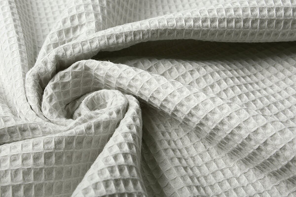 Oeko-Tex® Waffelpiqué Baumwolle Hellgrau Oeko-Tex® Waffelpiqué Baumwolle Hellgrau
