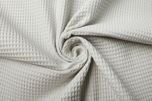 Oeko-Tex® Waffelpiqué Baumwolle Hellgrau Oeko-Tex® Waffelpiqué Baumwolle Hellgrau