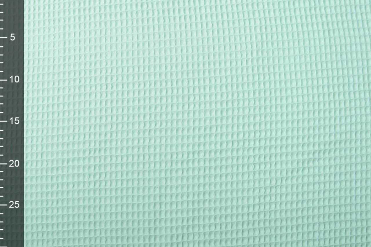 Oeko-Tex®  Waffelpiqué Baumwolle Minzgrün
