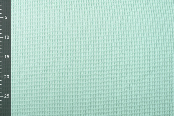 Oeko-Tex®  Waffelpiqué Baumwolle Minzgrün