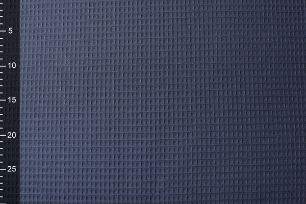 Oeko-Tex® Waffle Pique Fabric Police Blue Oeko-Tex® Waffle Pique Fabric Police Blue