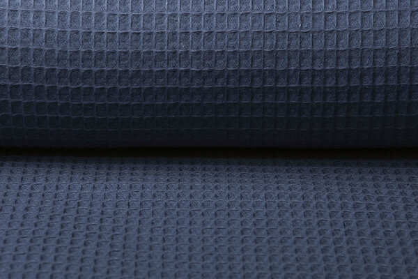 Oeko-Tex®  Waffelpiqué Baumwolle Polizei Blau