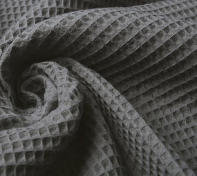 Oeko-Tex®  Waffelpiqué Baumwolle Grau Oeko-Tex®  Waffelpiqué Baumwolle Grau