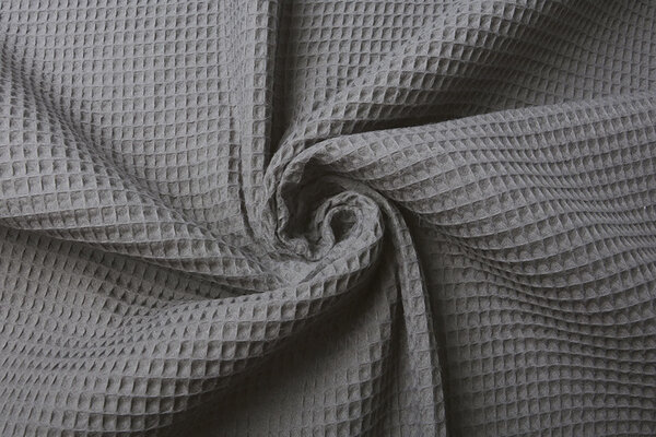 Oeko-Tex®  Waffelpiqué Baumwolle Grau Oeko-Tex®  Waffelpiqué Baumwolle Grau