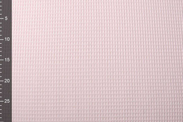 Oeko-Tex®  Waffle Pique Fabric Light Pink Oeko-Tex®  Waffle Pique Fabric Light Pink
