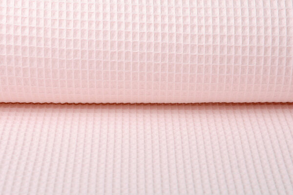 Oeko-Tex®  Waffle Pique Fabric Light Pink Oeko-Tex®  Waffle Pique Fabric Light Pink