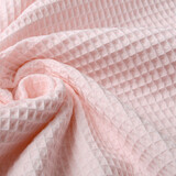 Oeko-Tex®  Nido de Abeja Algodón Rosa Claro
