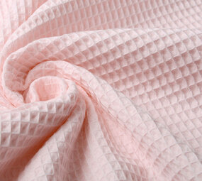 Oeko-Tex®  Wafel Katoen Licht Roze