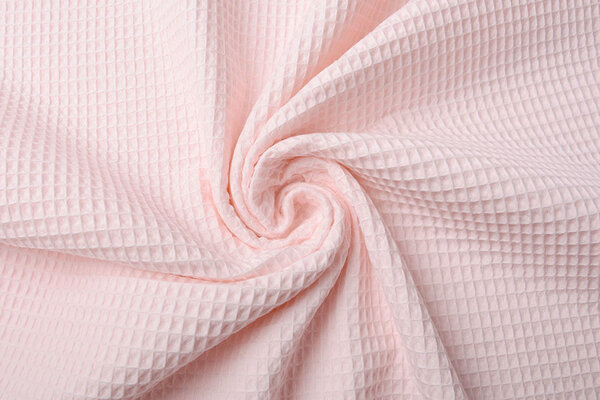 Oeko-Tex®  Waffle Pique Fabric Light Pink Oeko-Tex®  Waffle Pique Fabric Light Pink