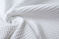 Waffle Pique Fabric White Waffle Pique Fabric White