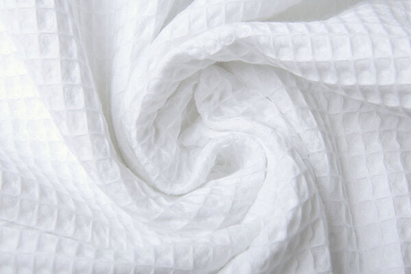Oeko-Tex®  Waffle Pique Fabric White