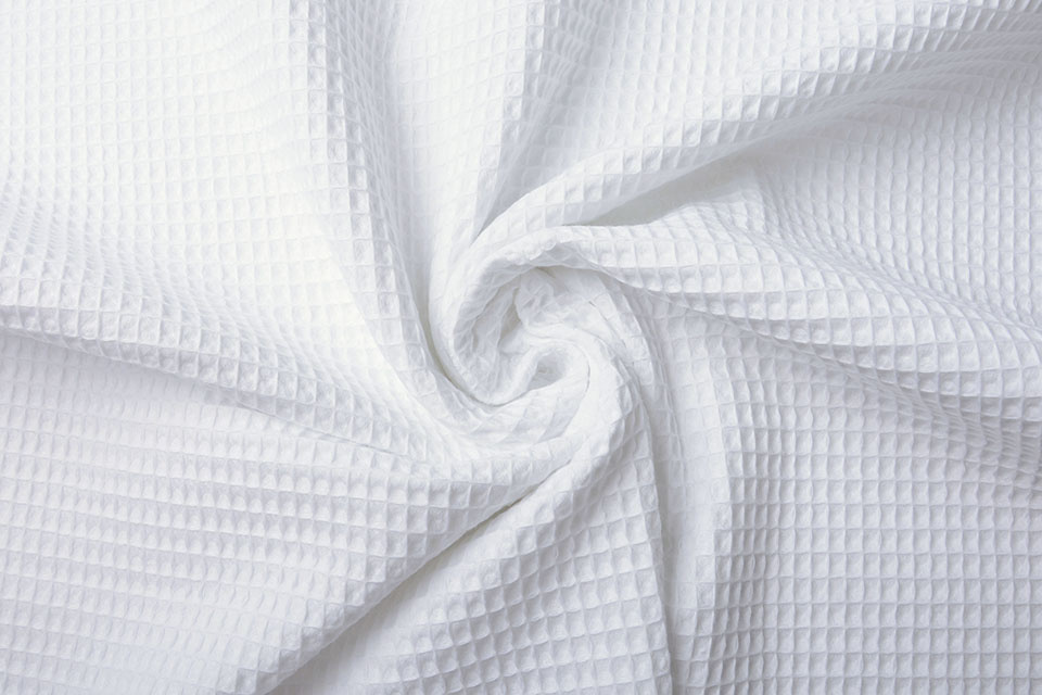 White Cotton Pique Fabric