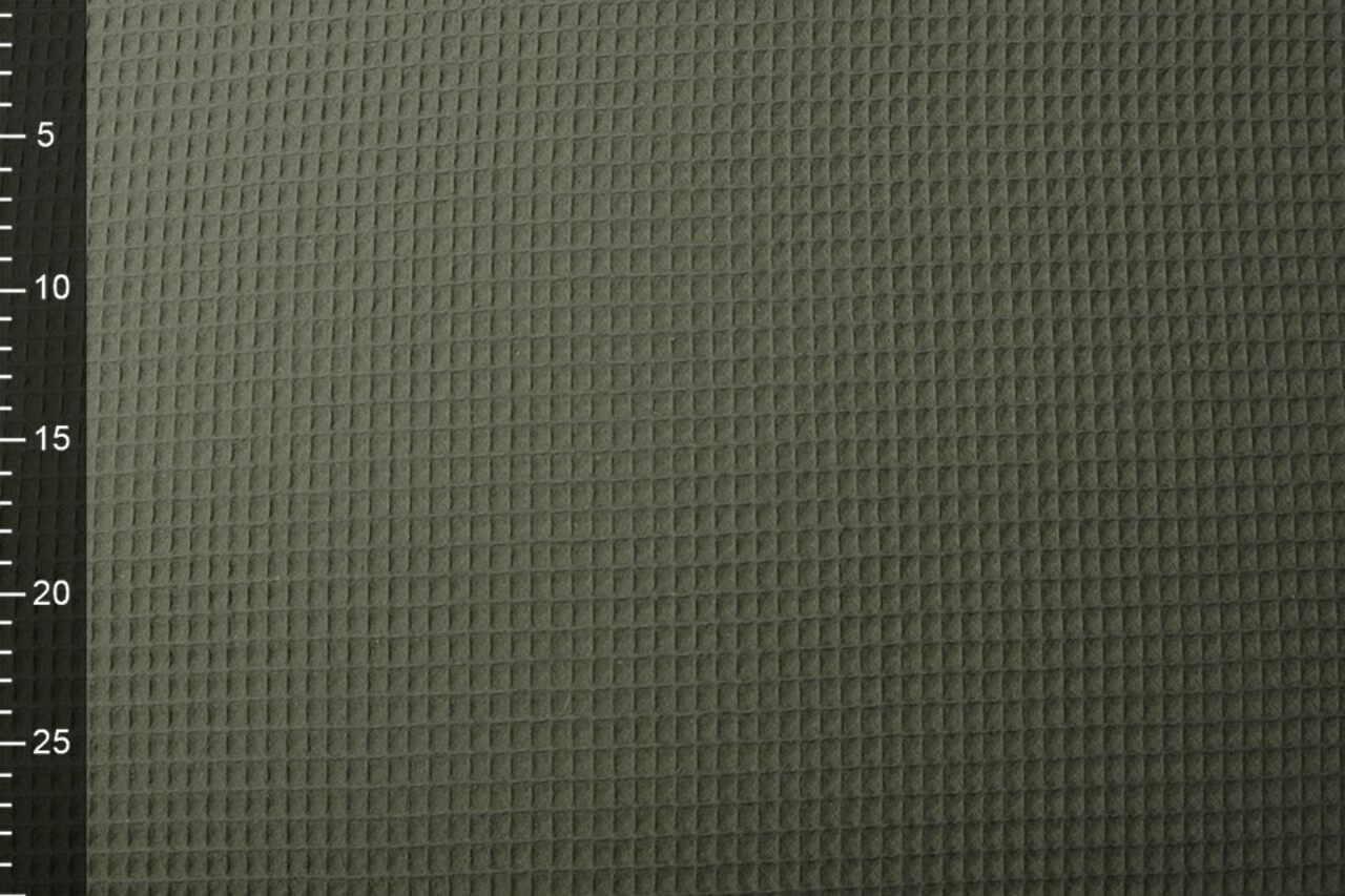 Oeko-Tex®  Waffle pique Army Green