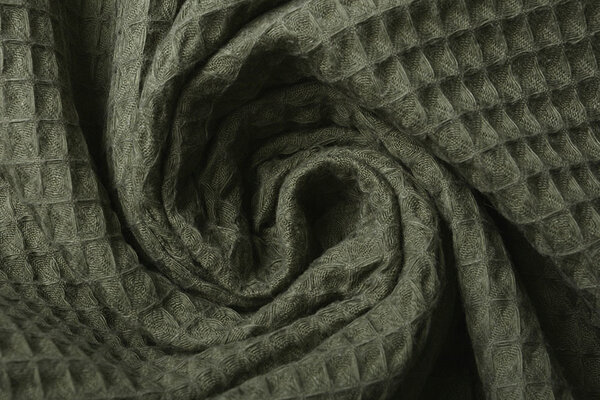Oeko-Tex®  Waffle pique Army Green