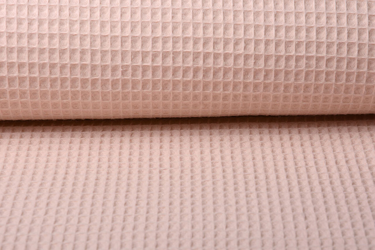 Oeko-Tex®  Wafel Katoen Poeder Roze Oeko-Tex®  Wafel Katoen Poeder Roze