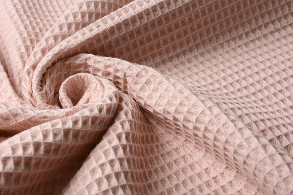 Oeko-Tex®  Cotone a Nido D’ape Rosa Cipria