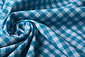 Gingham Check 8 mm Aqua Gingham Check 8 mm Aqua