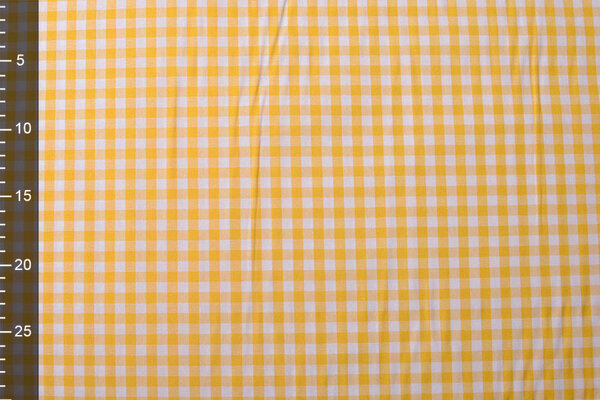 Gingham Check 8 mm Yellow Gingham Check 8 mm Yellow