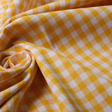 Gingham Check 8 mm Yellow Gingham Check 8 mm Yellow