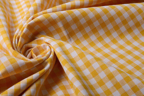 Gingham Check 8 mm Yellow
