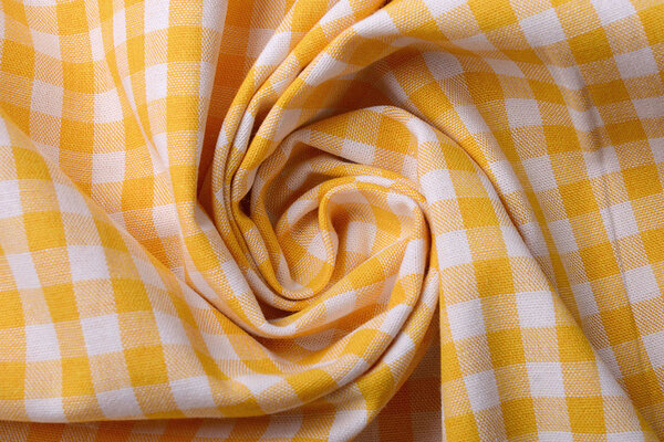 Gingham Check 8 mm Yellow Gingham Check 8 mm Yellow