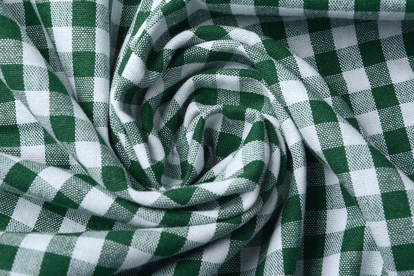 Gingham Check 8 mm Dark Green Gingham Check 8 mm Dark Green